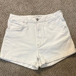 Women's White Denim Shorts